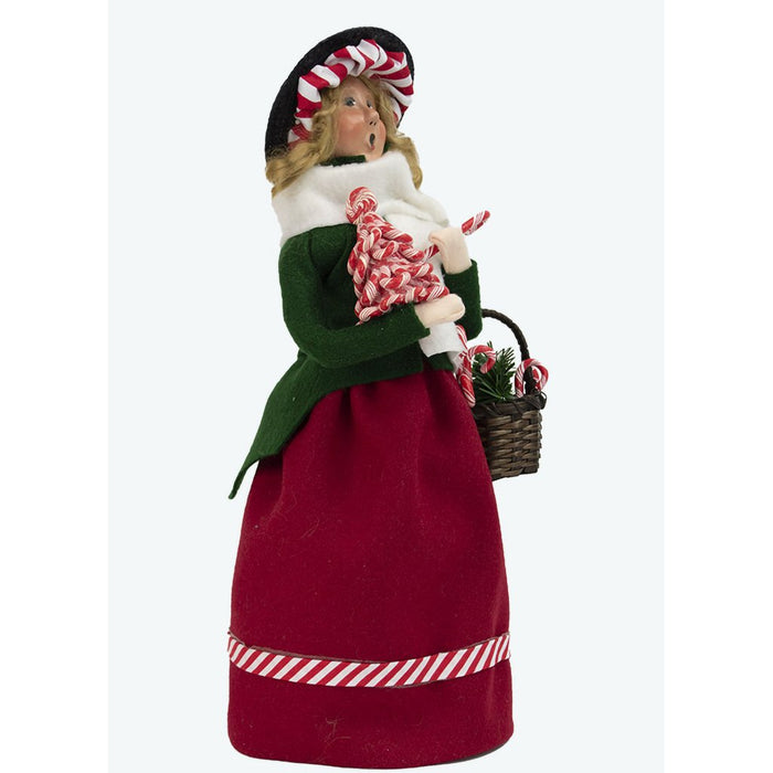 Byers' Choice : Candy Cane Lady - Byers' Choice : Candy Cane Lady