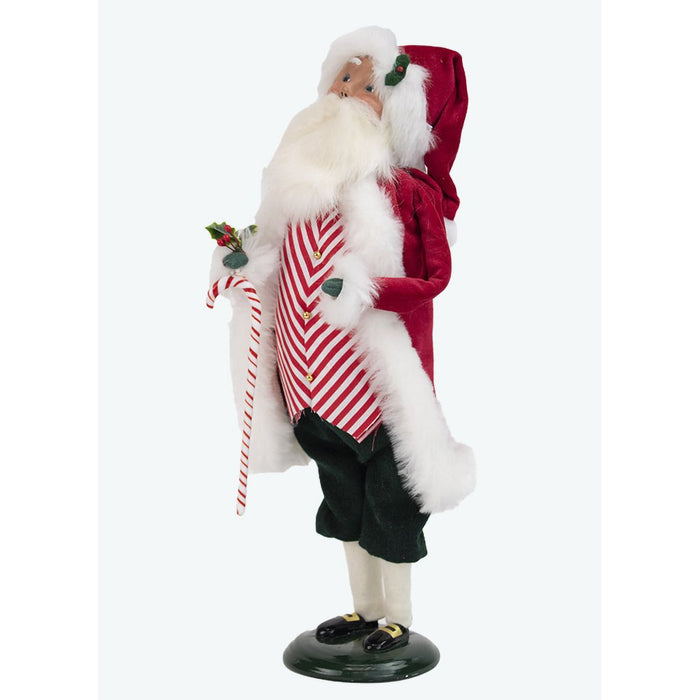 Byers' Choice : Peppermint Santa - Byers' Choice : Peppermint Santa