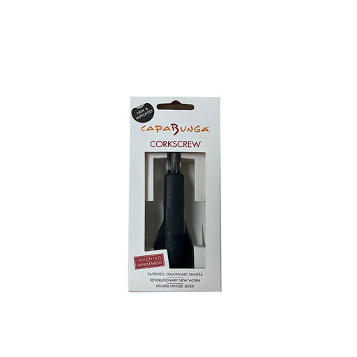 Capabunga : Silicone Handled Corkscrew - Black - Capabunga : Silicone Handled Corkscrew - Black