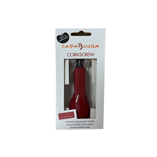 Capabunga : Silicone Handled Corkscrew - Red - Capabunga : Silicone Handled Corkscrew - Red