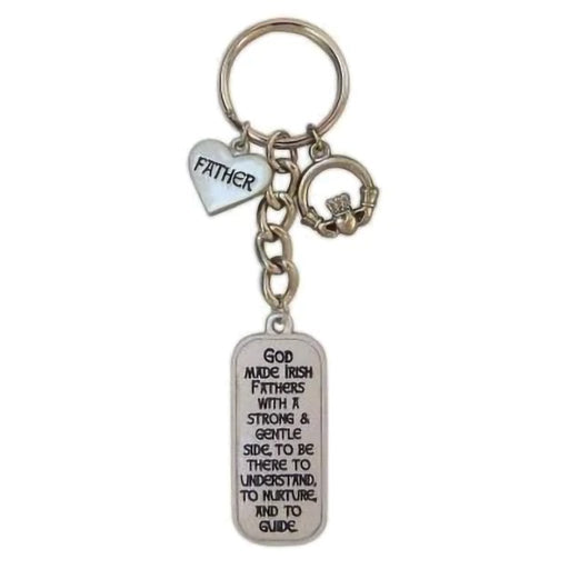 Cathedral Art : Fathers Irish Heart Key Ring - Cathedral Art : Fathers Irish Heart Key Ring