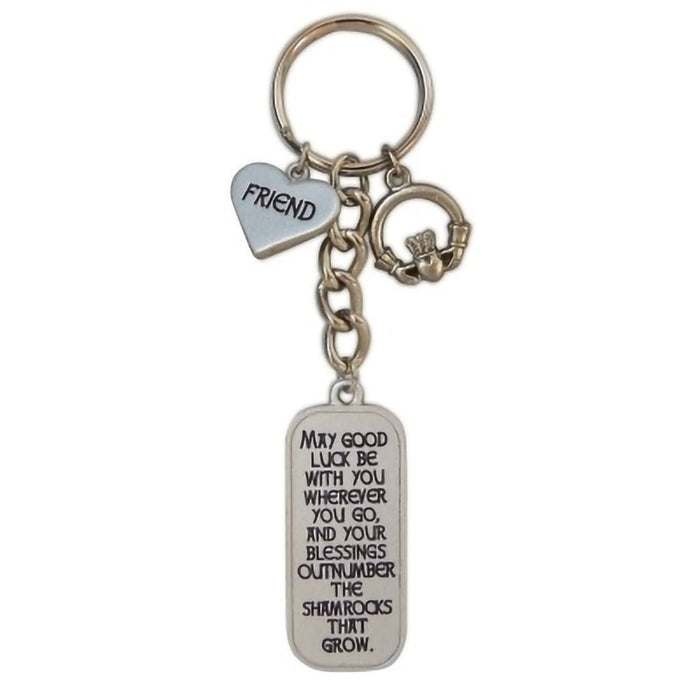 Cathedral Art : Friend Irish Heart Key Ring - Cathedral Art : Friend Irish Heart Key Ring