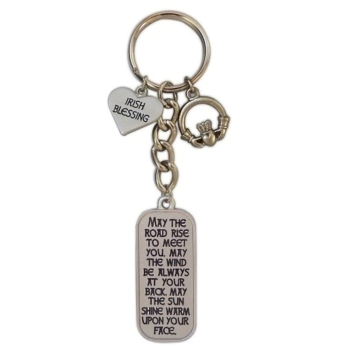 Cathedral Art : Irish Blessing Heart Key Ring - Cathedral Art : Irish Blessing Heart Key Ring