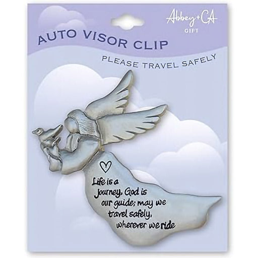 Cathedral Art : Life Is A Journey Angel Visor Clip - Cathedral Art : Life Is A Journey Angel Visor Clip