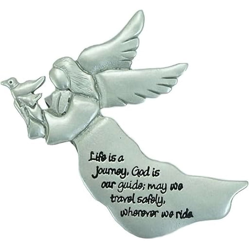 Cathedral Art : Life Is A Journey Angel Visor Clip - Cathedral Art : Life Is A Journey Angel Visor Clip