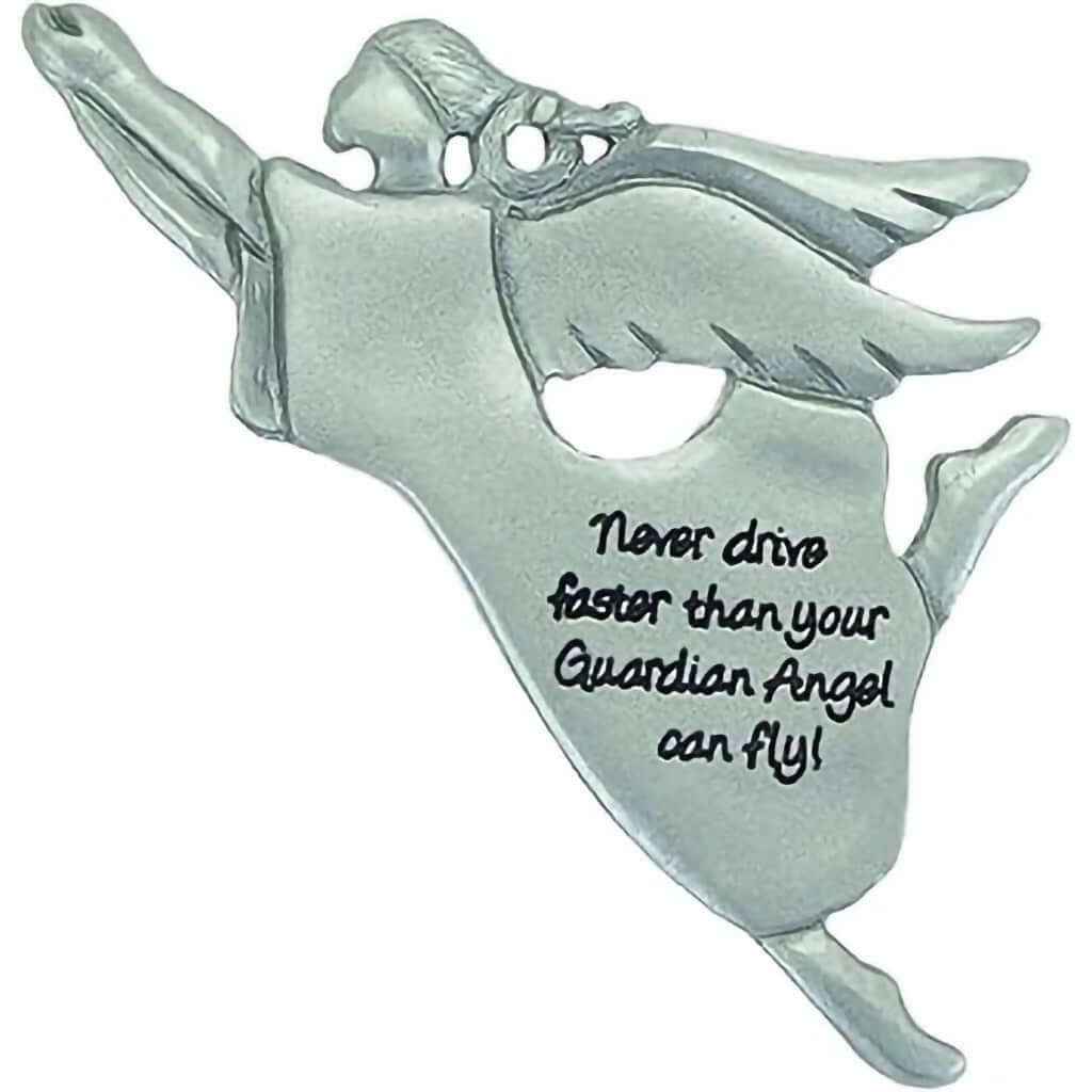 Abbey Plus CA Gift Angel Never Drive Faster Carded Visor Clip - 3.375 X 2 In - Foto 4