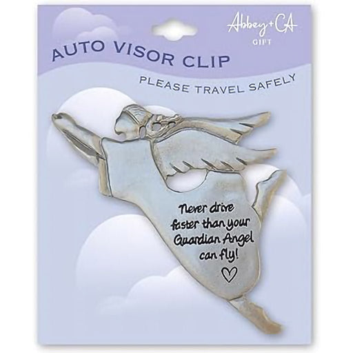 Cathedral Art : Never Drive Faster Than Your Gradian Angel Visor Clip - Cathedral Art : Never Drive Faster Than Your Gradian Angel Visor Clip