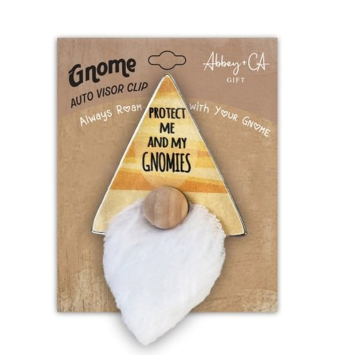 Cathedral Art : Protect Me and My Gnomies Visor Clip - Cathedral Art : Protect Me and My Gnomies Visor Clip