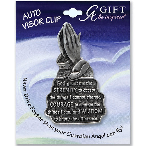 Cathedral Art : Serenity Prayer Visor Clip - Cathedral Art : Serenity Prayer Visor Clip