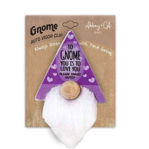 Cathedral Art : To Gnome You Is To Love You Visor Clip - Cathedral Art : To Gnome You Is To Love You Visor Clip