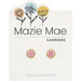 Center Court: Gold Beaded Rose Stud Mazie Mae Earring - Center Court: Gold Beaded Rose Stud Mazie Mae Earring