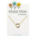 Center Court: Gold Multicolor Open Circle Mazie Mae Necklace - Center Court: Gold Multicolor Open Circle Mazie Mae Necklace