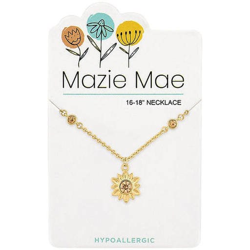 Center Court: Gold Sunflower Mazie Mae Necklace - Center Court: Gold Sunflower Mazie Mae Necklace