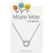 Center Court: Silver CZ Open Circle Mazie Mae Necklace - Center Court: Silver CZ Open Circle Mazie Mae Necklace