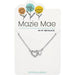 Center Court: Silver Interlocking Hearts Mazie Mae Necklace - Center Court: Silver Interlocking Hearts Mazie Mae Necklace