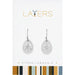 Center Court: Silver Stardust Dangle Layers Earrings - Center Court: Silver Stardust Dangle Layers Earrings