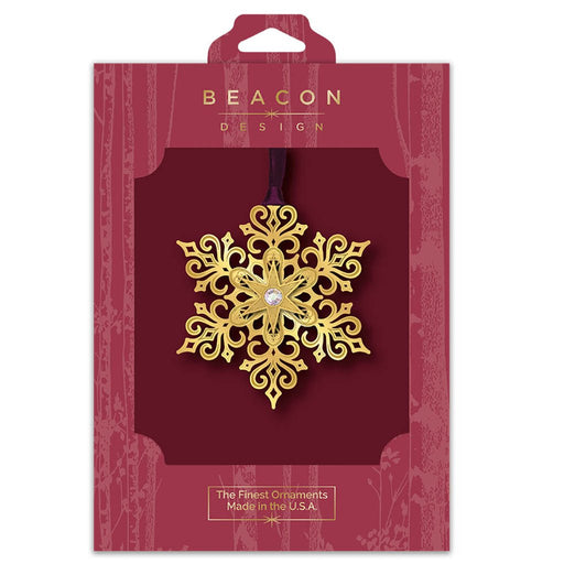 ChemArt : Brilliant Gold Snowflake - Ornament - ChemArt : Brilliant Gold Snowflake - Ornament