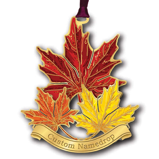 ChemArt : Maple Leaves Namedrop - Ornament - ChemArt : Maple Leaves Namedrop - Ornament