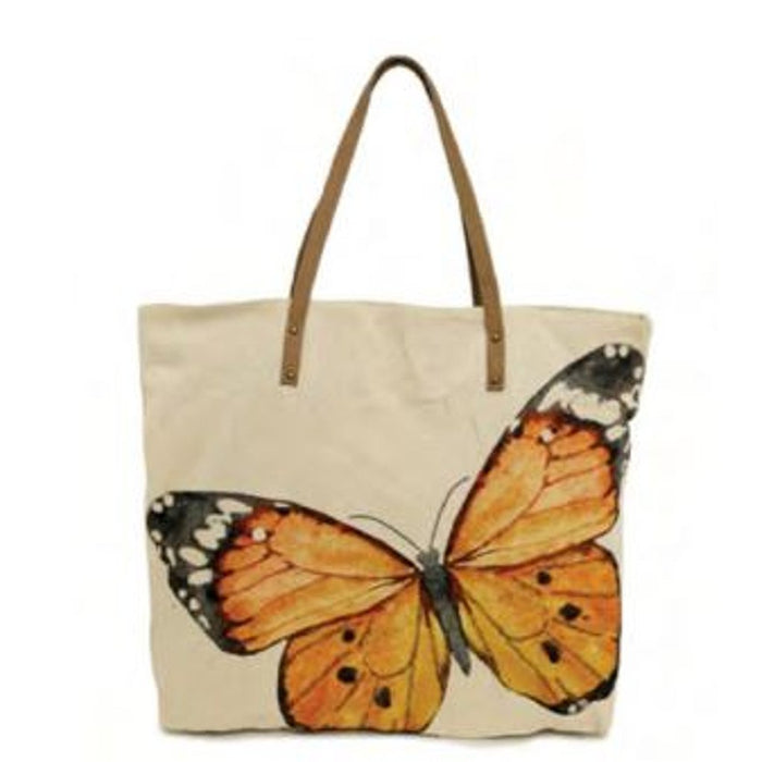 Cott N Curls : Tote Bag in Monarch Butterfly - Cott N Curls : Tote Bag in Monarch Butterfly