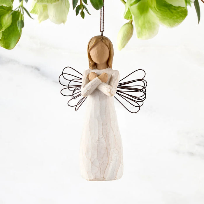 Willow Tree : Sign for Love Ornament - I love you