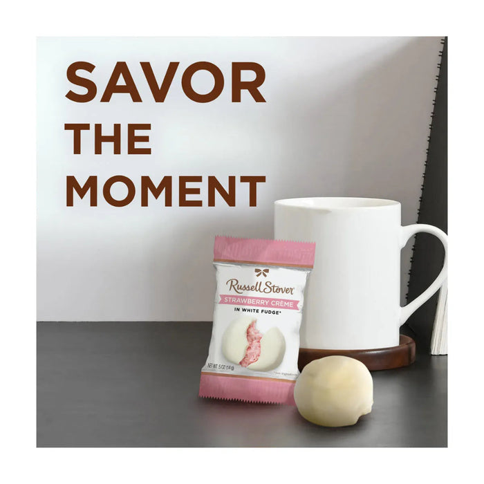 Russell Stover : Strawberry Creme - In White Fudge