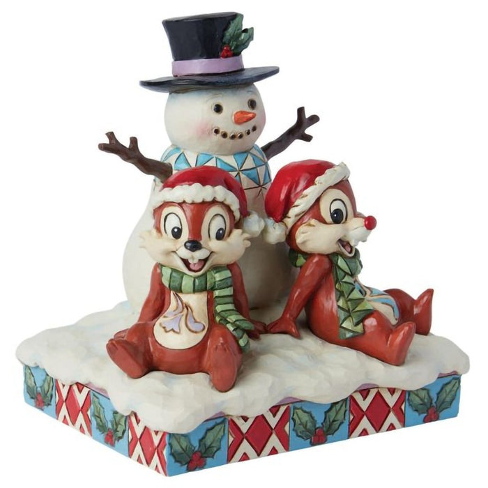 Disney Traditions : Chip and Dale with Snowman - Disney Traditions : Chip and Dale with Snowman