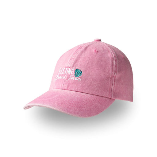 DM Merchandising : Pacific Brim "Resting Beach Face" Classic Hat in Coral - DM Merchandising : Pacific Brim "Resting Beach Face" Classic Hat in Coral