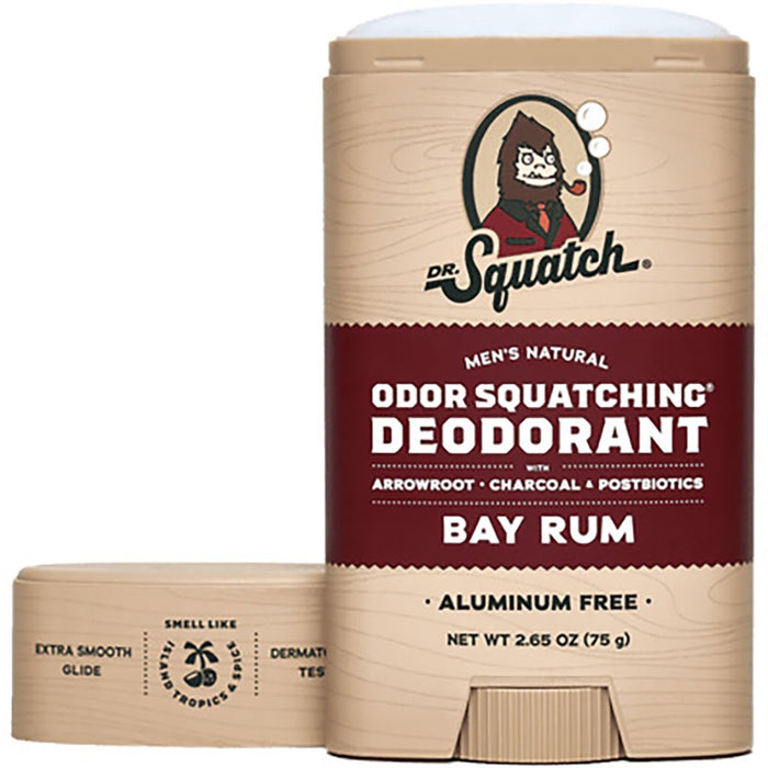 Dr. Squatch : Bay Rum in Odor Squatching® Deodorant - Dr. Squatch : Bay Rum in Odor Squatching® Deodorant