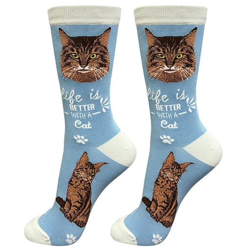 E & S Imports : Life is better with a Maine Coon Unisex Socks - E & S Imports : Life is better with a Maine Coon Unisex Socks