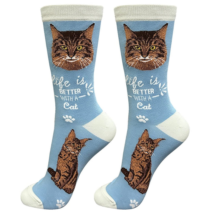 E & S Imports : Life is better with a Maine Coon Unisex Socks - E & S Imports : Life is better with a Maine Coon Unisex Socks