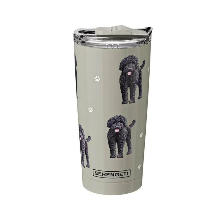 E & S Pets : Black Labradoodle Serengeti Ultimate Tumbler - Stainless Steel - E & S Pets : Black Labradoodle Serengeti Ultimate Tumbler - Stainless Steel