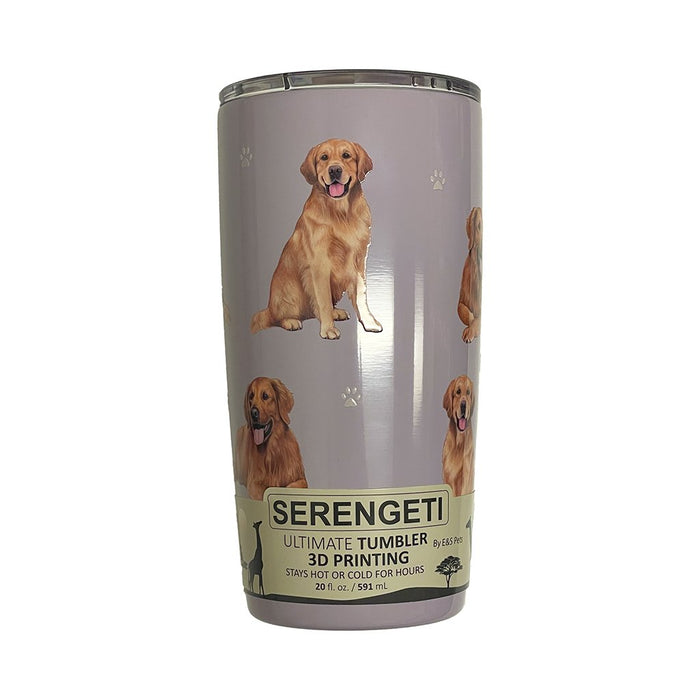 E & S Pets : Golden Retriever Serengeti Ultimate Tumbler - Stainless Steel Blue - E & S Pets : Golden Retriever Serengeti Ultimate Tumbler - Stainless Steel Blue