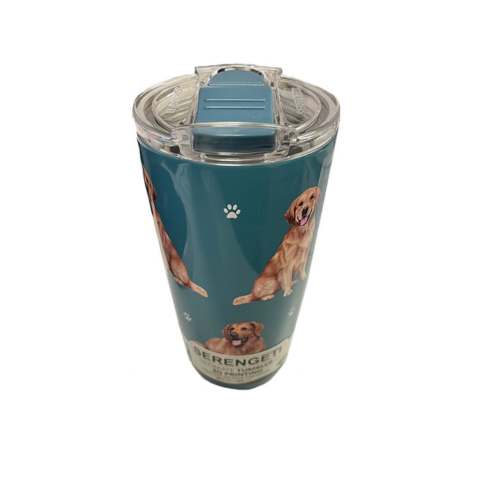 E & S Pets : Golden Retriever Serengeti Ultimate Tumbler - Stainless Steel Blue - E & S Pets : Golden Retriever Serengeti Ultimate Tumbler - Stainless Steel Blue