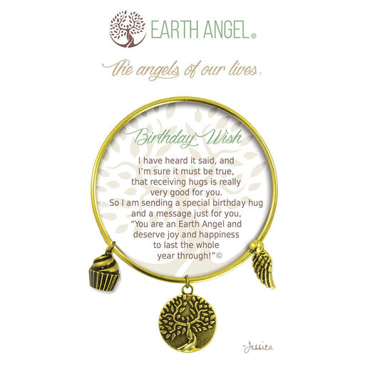 Earth Angel : Birthday Wishes Bracelet in Brass - Earth Angel : Birthday Wishes Bracelet in Brass