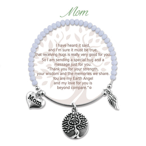 Earth Angel : Mom Radiant White Stone Bracelet - Earth Angel : Mom Radiant White Stone Bracelet
