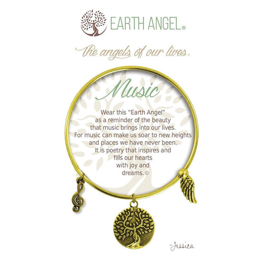 Earth Angel : Music Bracelet in Brass - Earth Angel : Music Bracelet in Brass