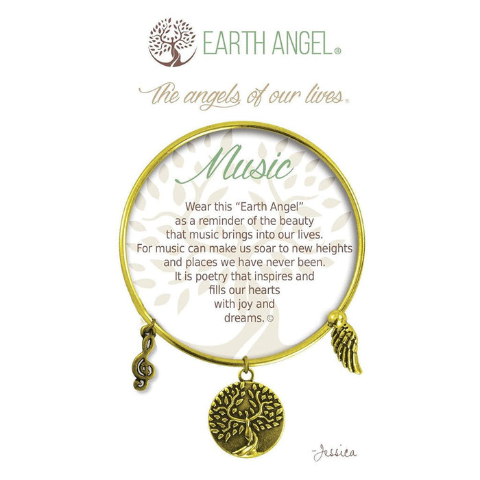 Earth Angel : Music Bracelet in Brass - Earth Angel : Music Bracelet in Brass