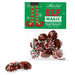 Bag of Abdallah Candies Elf Magic Milk Chocolate Nonpareils with red, white, and green sprinkles in festive holiday packaging.
