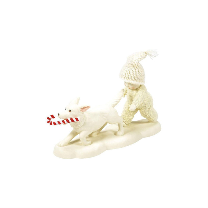 Enesco : Snowbabies - Candy Cane Chase - Figurine - Enesco : Snowbabies - Candy Cane Chase - Figurine