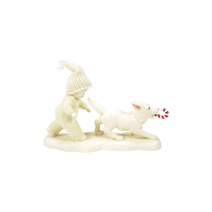 Enesco : Snowbabies - Candy Cane Chase - Figurine - Enesco : Snowbabies - Candy Cane Chase - Figurine