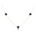 enewton design : 15" Choker Simplicity Gold Chain - Charcoal Cross - enewton design : 15" Choker Simplicity Gold Chain - Charcoal Cross