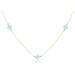 enewton design : 15" Choker Simplicity Gold Chain - Turquoise Cross - enewton design : 15" Choker Simplicity Gold Chain - Turquoise Cross