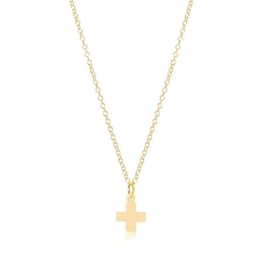 enewton design : 16" Necklace Signature Chain - Gold Cross Charm - enewton design : 16" Necklace Signature Chain - Gold Cross Charm