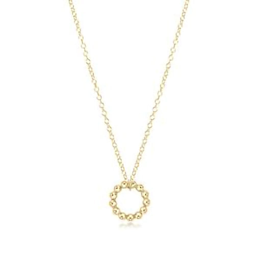 enewton design : Beaded Halo Charm 16" Gold Necklace - enewton design : Beaded Halo Charm 16" Gold Necklace