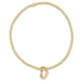 enewton design : Classic gold 2.5mm bead bracelet - love gold charm - enewton design : Classic gold 2.5mm bead bracelet - love gold charm