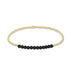 enewton design : Classic gold 2mm bead bracelet - Faceted Onyx - enewton design : Classic gold 2mm bead bracelet - Faceted Onyx