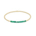 enewton design : Classic gold 2mm bead bracelet - Green Onyx - enewton design : Classic gold 2mm bead bracelet - Green Onyx