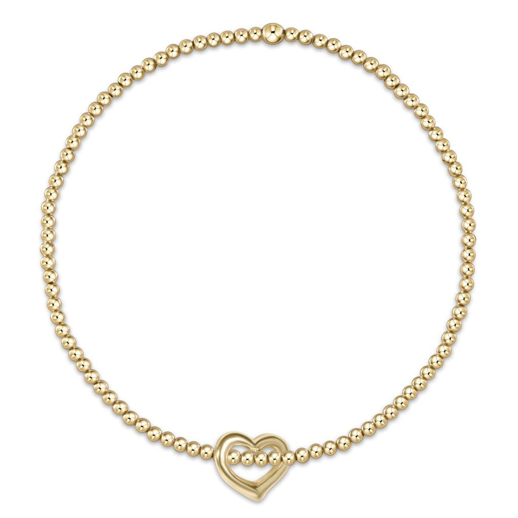 Classic Gold 2mm Bracelet - Love Small Gold Disc main image 1