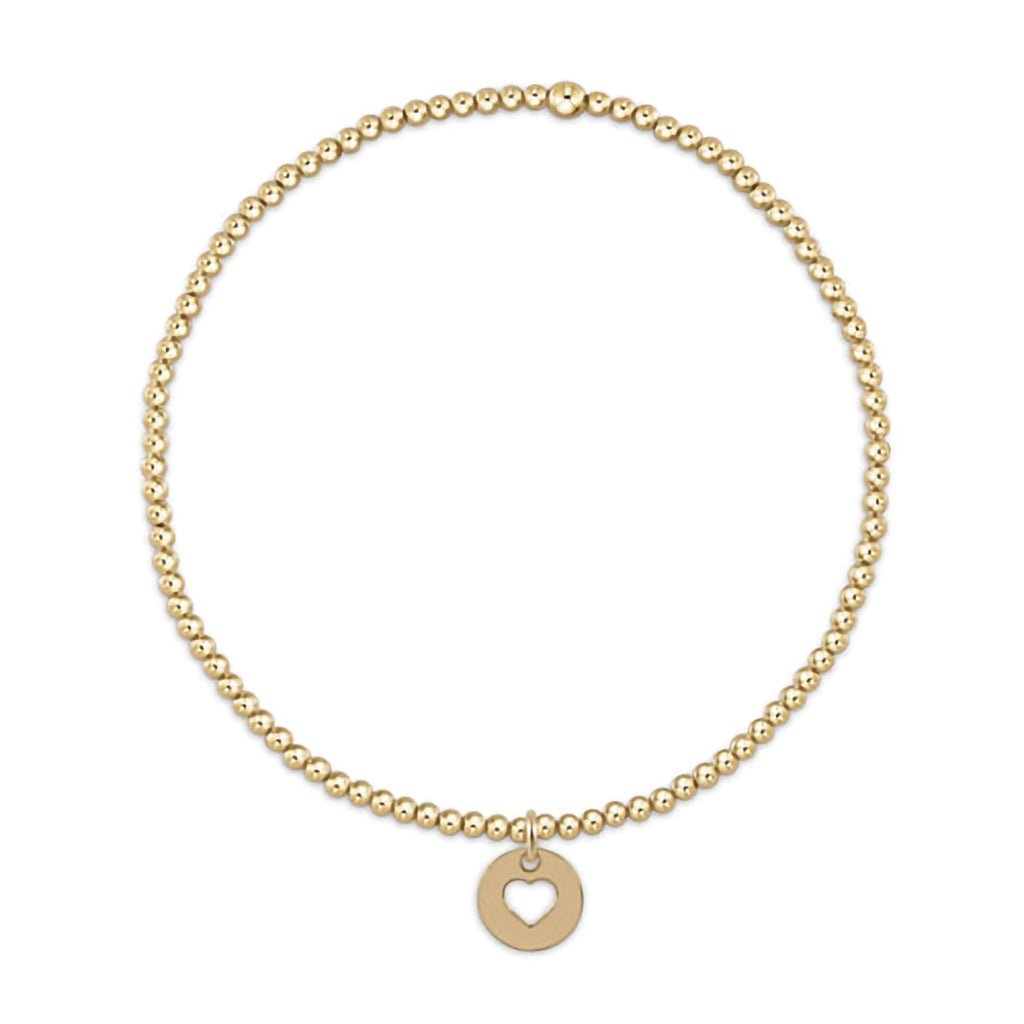 Classic Gold 2mm Bead Bracelet - Direction Gold Disc main image 0