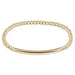 enewton design : Classic gold 3mm bead bracelet - bliss bar smooth - enewton design : Classic gold 3mm bead bracelet - bliss bar smooth